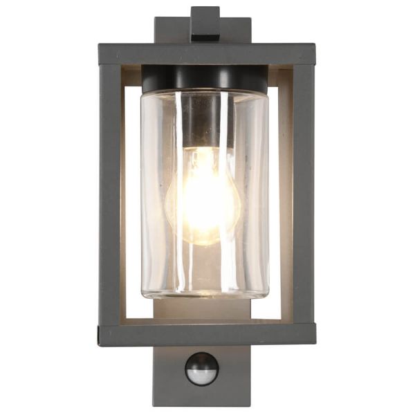 Frente de Aplique de pared exterior LUNGA sensor de movimiento excl.1xE27 IP44 212069142