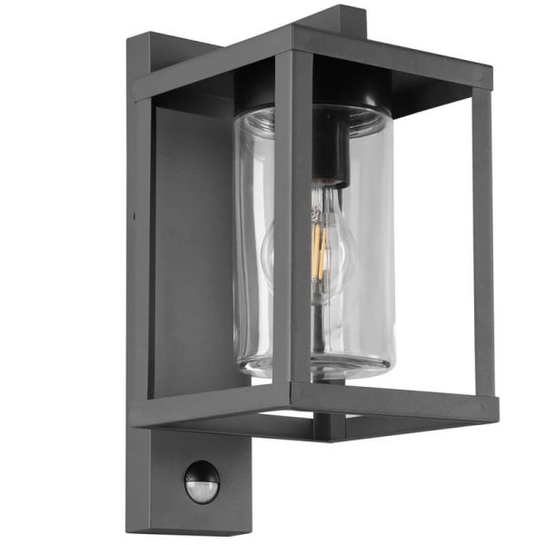 Lateral de Aplique de pared exterior LUNGA sensor de movimiento excl.1xE27 IP44 212069142