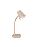 Lámpara LED de sobremesa tipo flexo PONGO brazo flexible interruptor integrado incl. 1x4,5W 500lm 3000K IP20 Beige