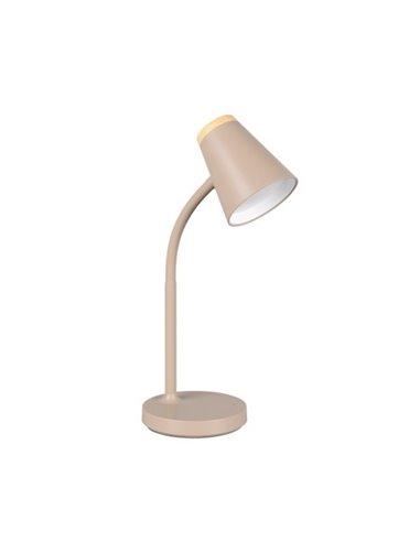 Lámpara LED de sobremesa tipo flexo PONGO brazo flexible interruptor integrado incl. 1x4,5W 500lm 3000K IP20 Beige