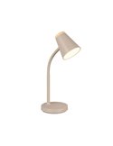 Lámpara LED de sobremesa tipo flexo PONGO brazo flexible interruptor integrado incl. 1x4,5W 500lm 3000K IP20 Beige