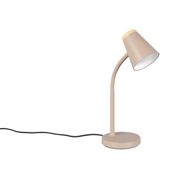 Lámpara LED de sobremesa tipo flexo PONGO brazo flexible interruptor integrado incl. 1x4,5W 500lm 3000K IP20 Beige