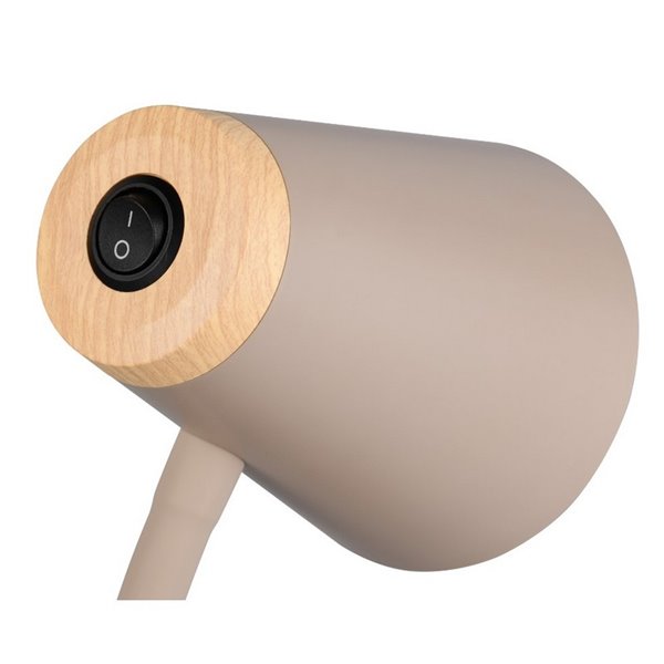 Lámpara LED de sobremesa tipo flexo PONGO brazo flexible interruptor integrado incl. 1x4,5W 500lm 3000K IP20 Beige