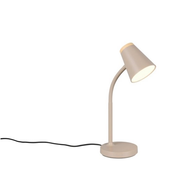 Lámpara LED de sobremesa tipo flexo PONGO brazo flexible interruptor integrado incl. 1x4,5W 500lm 3000K IP20 Beige