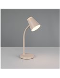 Lámpara LED de sobremesa tipo flexo PONGO brazo flexible interruptor integrado incl. 1x4,5W 500lm 3000K IP20 Beige
