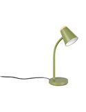 Lámpara LED de sobremesa PONGO tipo flexo, brazo flexible e interruptor integrado incl. 1x4,5W 500lm 3000K IP20 Verde