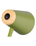Lámpara LED de sobremesa PONGO tipo flexo, brazo flexible e interruptor integrado incl. 1x4,5W 500lm 3000K IP20 Verde