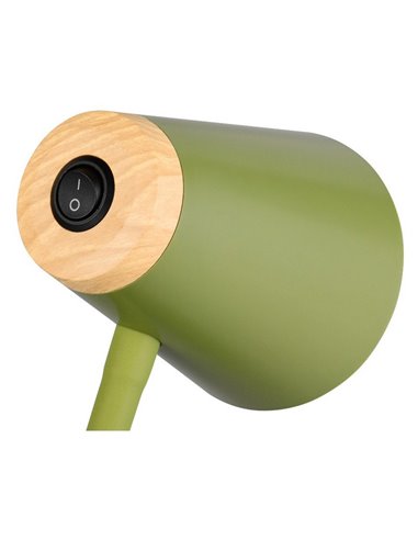 Lámpara LED de sobremesa PONGO tipo flexo, brazo flexible e interruptor integrado incl. 1x4,5W 500lm 3000K IP20 Verde