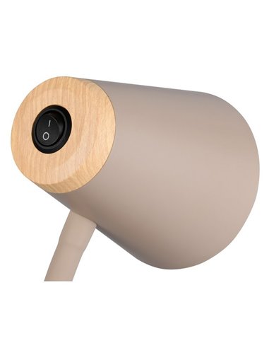 Lámpara de pie LED brazo regulable PONGO con interruptor integrado 4,5W 1x 500lm 3000K IP20 Beige