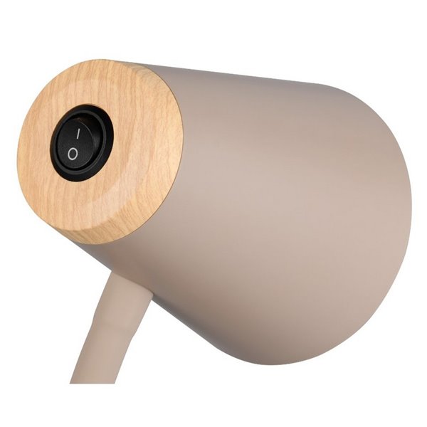 Lampadaire LED PONGO avec bras dimmable et interrupteur intégré 4,5W 1x 500lm 3000K IP20 Beige