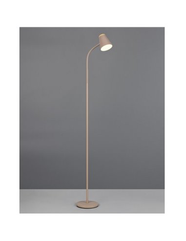 Lampadaire LED PONGO avec bras dimmable et interrupteur intégré 4,5W 1x 500lm 3000K IP20 Beige