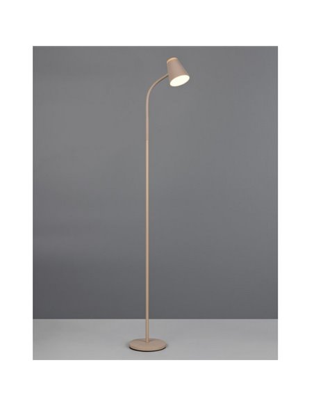 Lámpara de pie LED brazo regulable PONGO con interruptor integrado 4,5W 1x 500lm 3000K IP20 Beige
