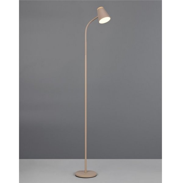 Lámpara de pie LED brazo regulable PONGO con interruptor integrado 4,5W 1x 500lm 3000K IP20 Beige