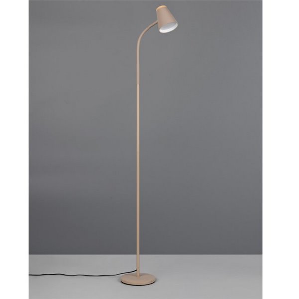 Lámpara de pie LED brazo regulable PONGO con interruptor integrado 4,5W 1x 500lm 3000K IP20 Beige