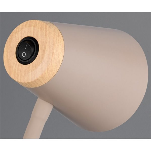 Lampadaire LED PONGO avec bras dimmable et interrupteur intégré 4,5W 1x 500lm 3000K IP20 Beige