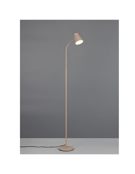 Lámpara de pie LED brazo regulable PONGO con interruptor integrado 4,5W 1x 500lm 3000K IP20 Beige