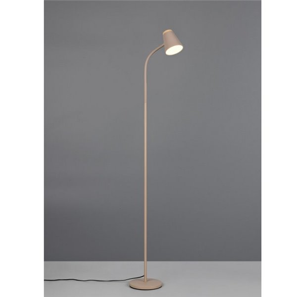 Lámpara de pie LED brazo regulable PONGO con interruptor integrado 4,5W 1x 500lm 3000K IP20 Beige