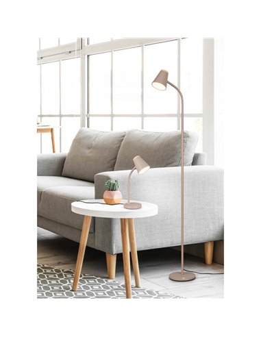 Lampadaire LED PONGO avec bras dimmable et interrupteur intégré 4,5W 1x 500lm 3000K IP20 Beige