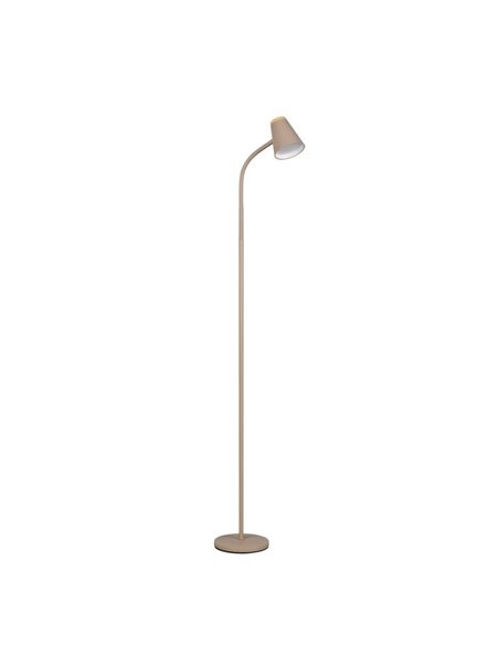 Lámpara de pie LED brazo regulable PONGO con interruptor integrado 4,5W 1x 500lm 3000K IP20 Beige