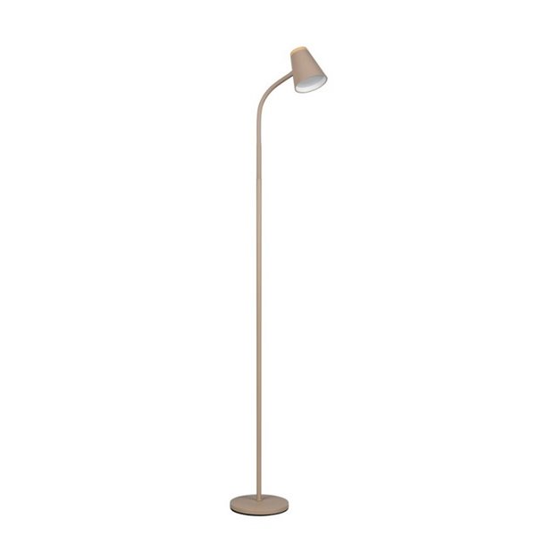 Lámpara de pie LED brazo regulable PONGO con interruptor integrado 4,5W 1x 500lm 3000K IP20 Beige