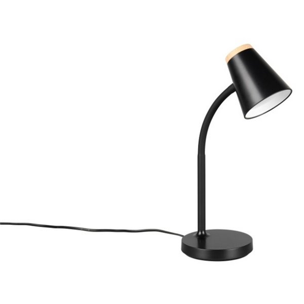 Lámpara LED de sobremesa tipo flexo PONGO brazo flexible interruptor integrado incl. 1x4,5W 500lm 3000K IP20 Negro