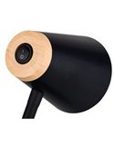 Lámpara LED de sobremesa tipo flexo PONGO brazo flexible interruptor integrado incl. 1x4,5W 500lm 3000K IP20 Negro