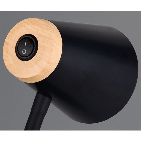 Lámpara LED de sobremesa tipo flexo PONGO brazo flexible interruptor integrado incl. 1x4,5W 500lm 3000K IP20 Negro