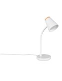 Lámpara LED de sobremesa PONGO brazo flexible e interruptor integrado incl. 1x4,5W 500lm 3000K IP20 Blanco