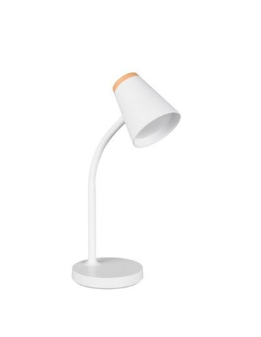 Lámpara LED de sobremesa PONGO brazo flexible e interruptor integrado incl. 1x4,5W 500lm 3000K IP20 Blanco