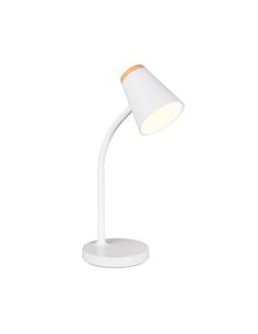 Lámpara LED de sobremesa PONGO brazo flexible e interruptor integrado incl. 1x4,5W 500lm 3000K IP20 Blanco