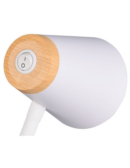 Lámpara de pie LED con brazo flexible PONGO interruptor integrado 4,5W 1x 500lm 3000K IP20