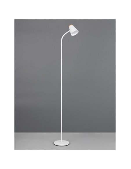 Lampadaire LED PONGO avec bras flexible et interrupteur intégré, 4,5 W, 1 x 500 lm, 3 000 K, IP20