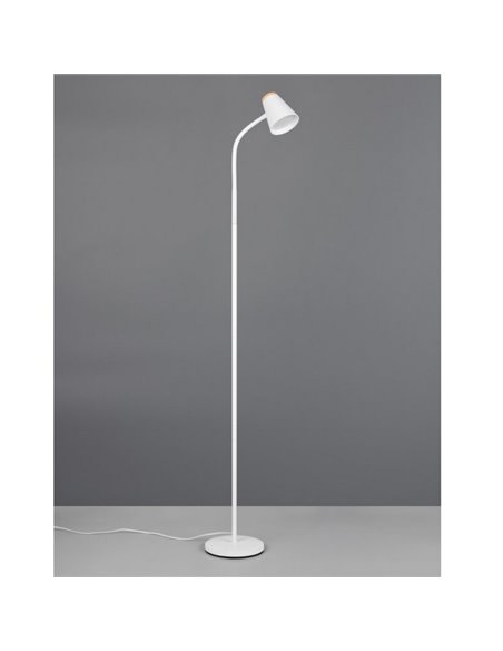 Lampadaire LED PONGO avec bras flexible et interrupteur intégré, 4,5 W, 1 x 500 lm, 3 000 K, IP20