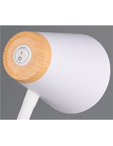 Lampadaire LED PONGO avec bras flexible et interrupteur intégré, 4,5 W, 1 x 500 lm, 3 000 K, IP20