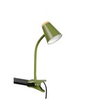 Lámpara LED con pinza tipo flexo PONGO con interruptor integrado 4,5W 1x 500lm 3000K IP20 Verde