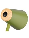 Lámpara LED con pinza tipo flexo PONGO con interruptor integrado 4,5W 1x 500lm 3000K IP20 Verde