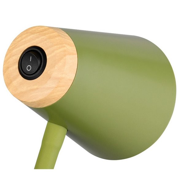 Lámpara LED con pinza tipo flexo PONGO con interruptor integrado 4,5W 1x 500lm 3000K IP20 Verde