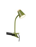 Lámpara LED con pinza tipo flexo PONGO con interruptor integrado 4,5W 1x 500lm 3000K IP20 Verde