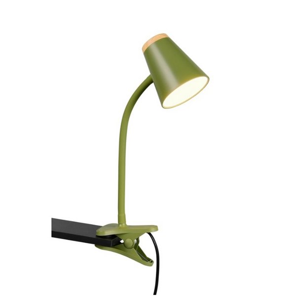 Lámpara LED con pinza tipo flexo PONGO con interruptor integrado 4,5W 1x 500lm 3000K IP20 Verde