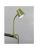 Lámpara LED con pinza tipo flexo PONGO con interruptor integrado 4,5W 1x 500lm 3000K IP20 Verde