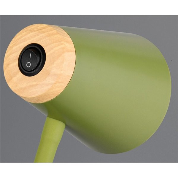 Lámpara LED con pinza tipo flexo PONGO con interruptor integrado 4,5W 1x 500lm 3000K IP20 Verde