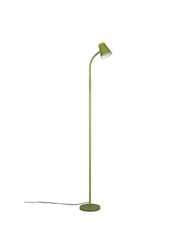 Lampadaire LED PONGO avec bras flexible et interrupteur intégré, 4,5 W, 1 x 500 lm, 3 000 K, IP20, vert
