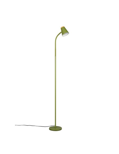 Lámpara de pie LED con brazo flexible PONGO interruptor integrado 4,5W 1x 500lm 3000K IP20 Verde