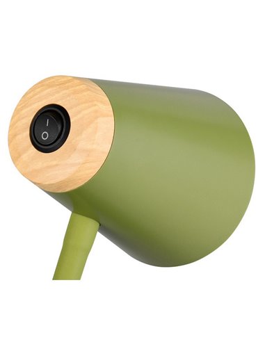 Lampadaire LED PONGO avec bras flexible et interrupteur intégré, 4,5 W, 1 x 500 lm, 3 000 K, IP20, vert