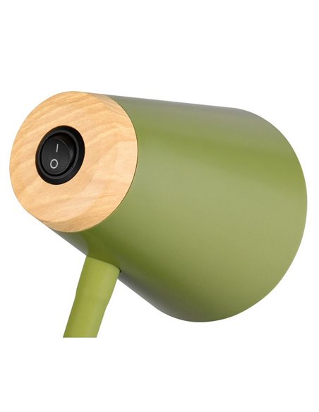 Lámpara de pie LED con brazo flexible PONGO interruptor integrado 4,5W 1x 500lm 3000K IP20 Verde