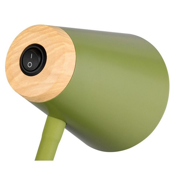 Lámpara de pie LED con brazo flexible PONGO interruptor integrado 4,5W 1x 500lm 3000K IP20 Verde