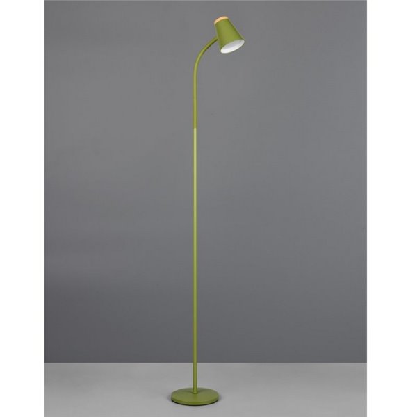 Lámpara de pie LED con brazo flexible PONGO interruptor integrado 4,5W 1x 500lm 3000K IP20 Verde