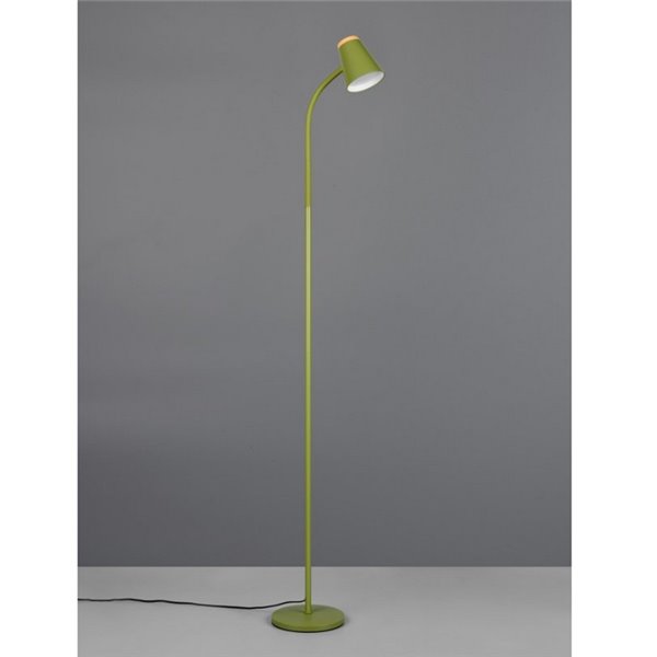 Lámpara de pie LED con brazo flexible PONGO interruptor integrado 4,5W 1x 500lm 3000K IP20 Verde