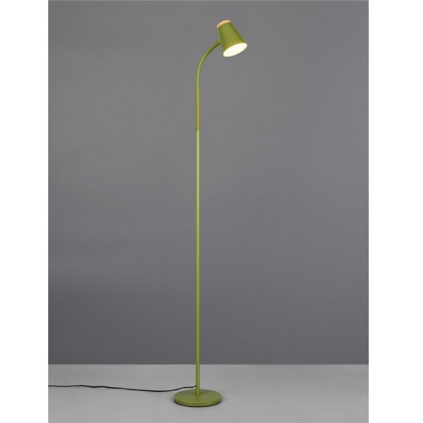 Lámpara de pie LED con brazo flexible PONGO interruptor integrado 4,5W 1x 500lm 3000K IP20 Verde