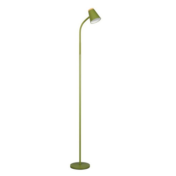 Lámpara de pie LED con brazo flexible PONGO interruptor integrado 4,5W 1x 500lm 3000K IP20 Verde